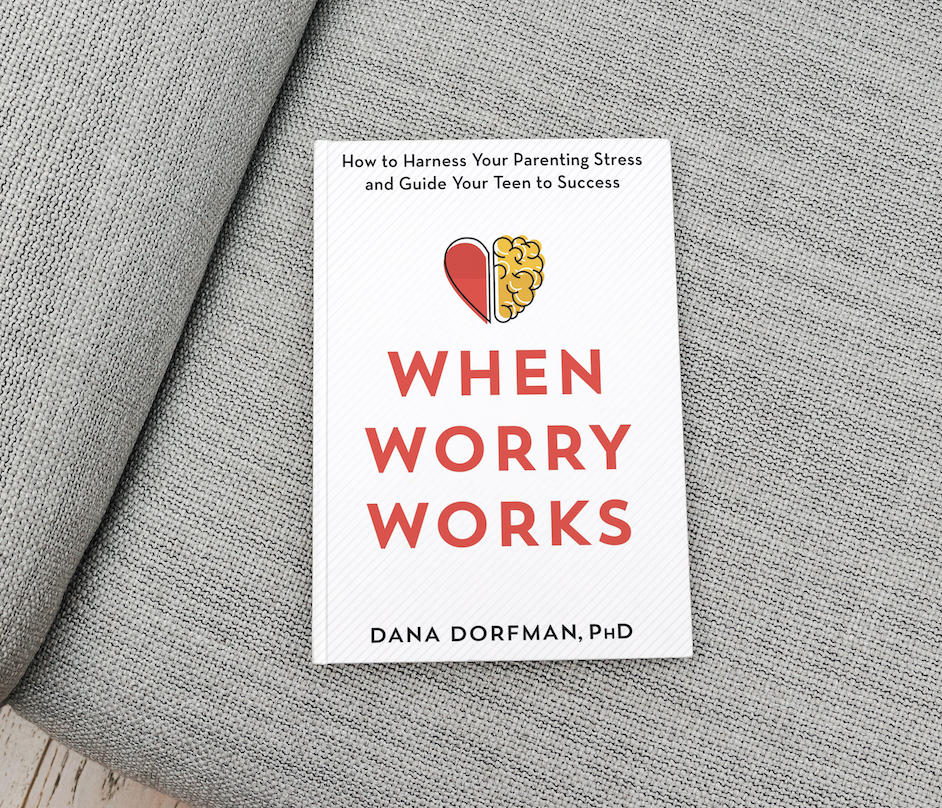 When Worry Works book laying on couch